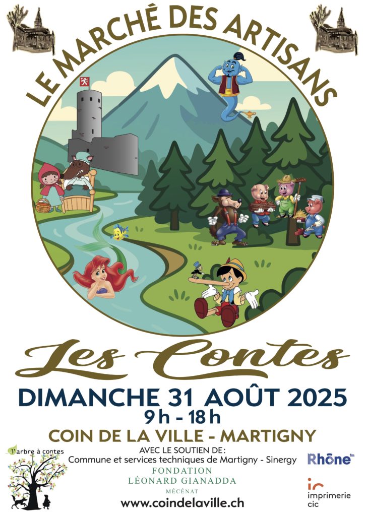 Affiche Marché des Artisans 2025 les Contes